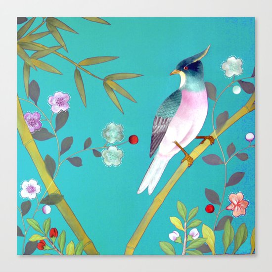 chinois 1731: turquoise Canvas Print