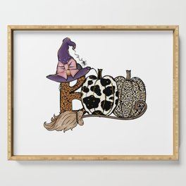 Halloween sublimation pumpkins witch hat Serving Tray