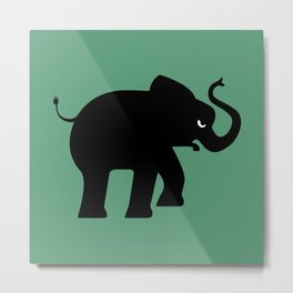 Angry Animals - Elephant Metal Print