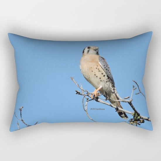 A Kestrel Says Hello Rectangular Pillow