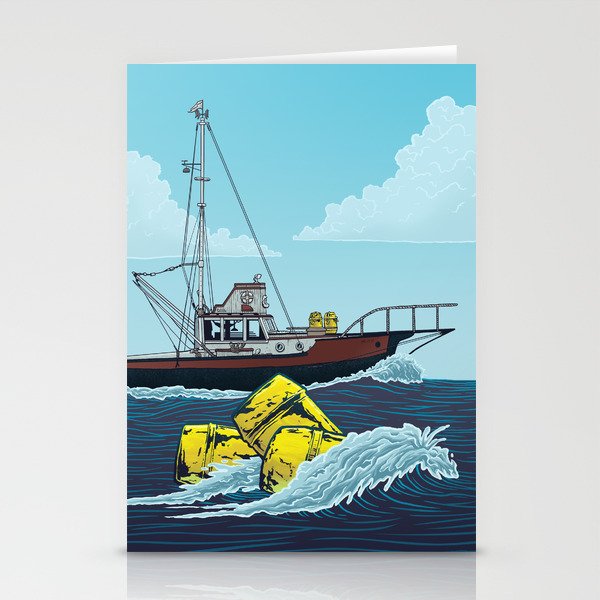 Jaws: Orca Illustration Stationery Cards