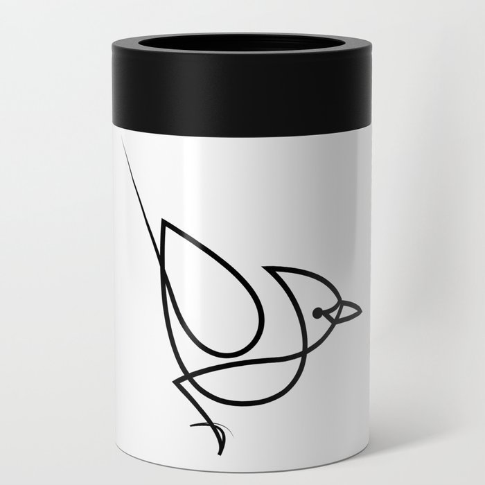 Blue Jay - one line bird Can Cooler