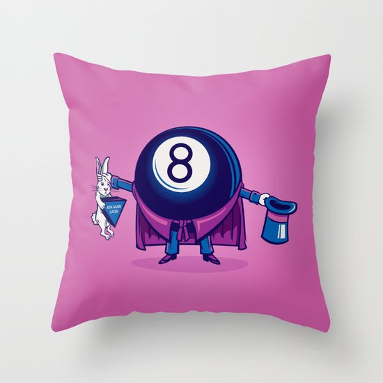 The Magic Eight Ball Throw Pillow