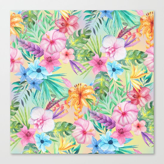 Wispy Summer Floral Canvas Print