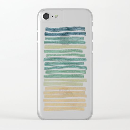 Sand and sea Clear iPhone Case