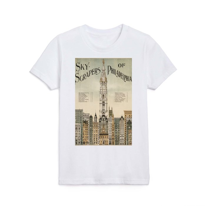 Philadelphia vintage travel poster Kids T Shirt