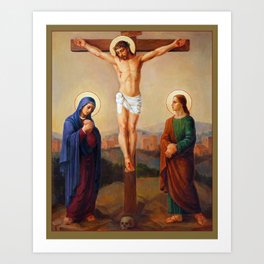 The Way of the Cross - 12 Art Print | Calvary, Prayer, Crucifix, Faith, Saints, Painting, Jesuschrist, Saintjohn, Jesus, Catholic 