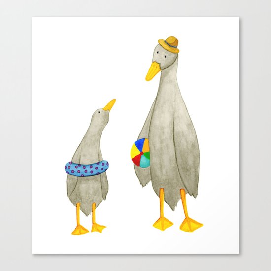 The ducks day out! Canvas Print