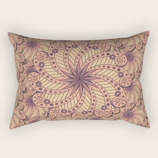 Brown Rectangular Pillow