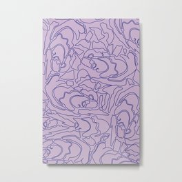 Pastel Pattern II Metal Print | Pastel, Purple, Graphic, Curated, Pastels, Lavender, Cobolt, Pastelpattern, Abstract, Digital 