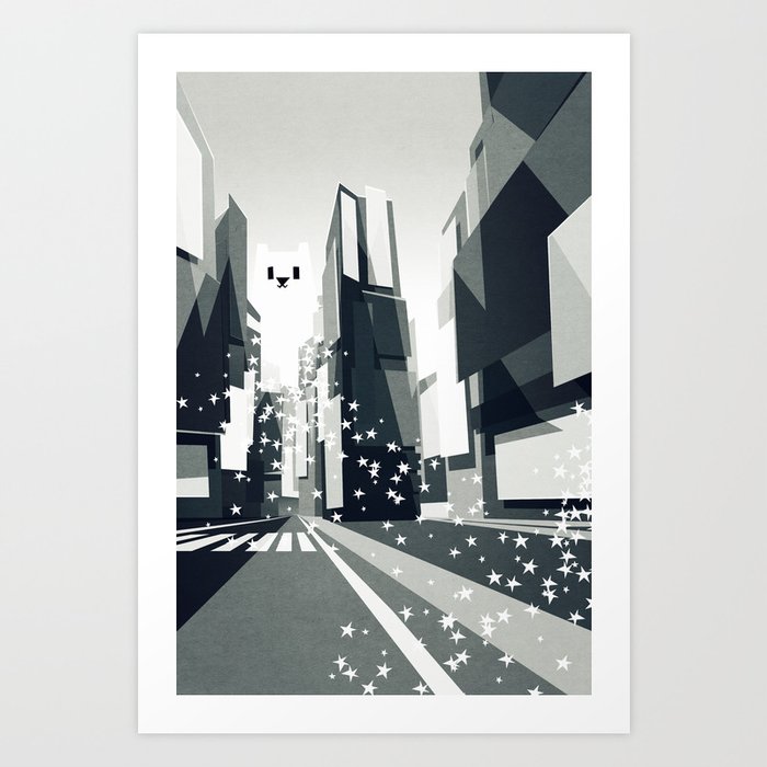 Discover the motif YETI COMING TO TOWN. by Yetiland as a print at TOPPOSTER
