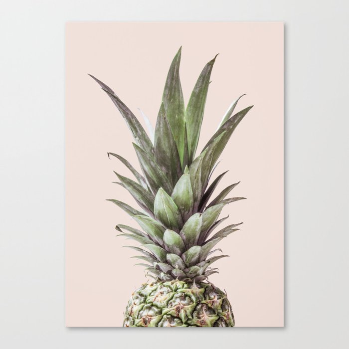 Pineapple Photography Tropical Art Canvas Print