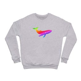 Rainbow Whale Crewneck Sweatshirt