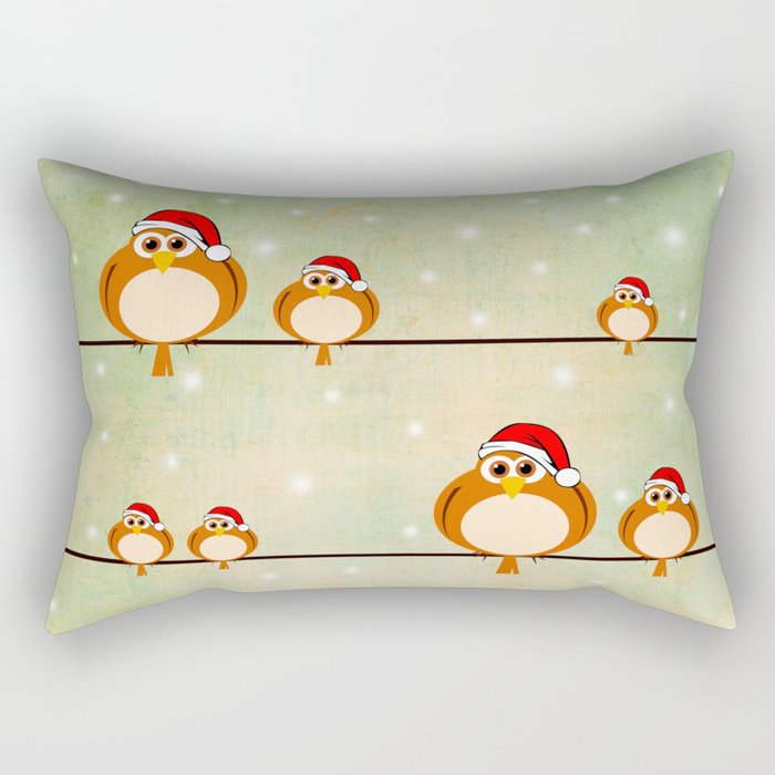 christmas birds Rectangular Pillow