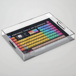 Periodic Table of Elements A - Black Acrylic Tray