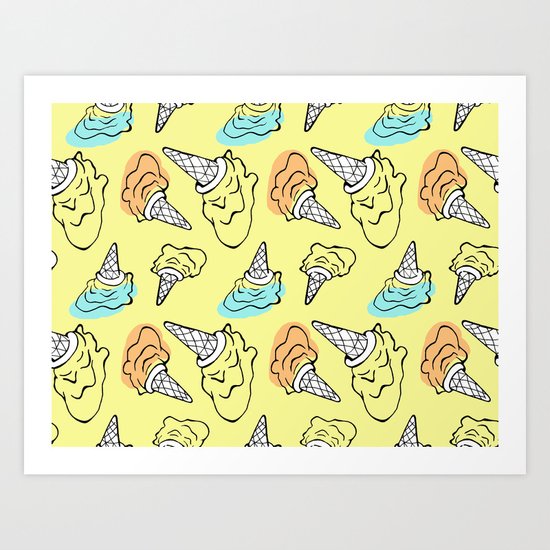 Pop Ice Cream Art Print