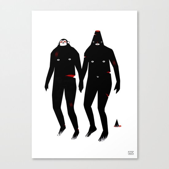 Kiss and Make Up Canvas Print