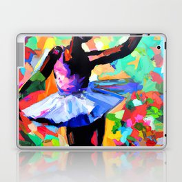 Ballerina dancing on stage Laptop Skin