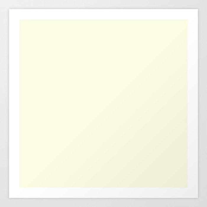 Vanilla Cream White Color Art Print By Modern Homes Society6