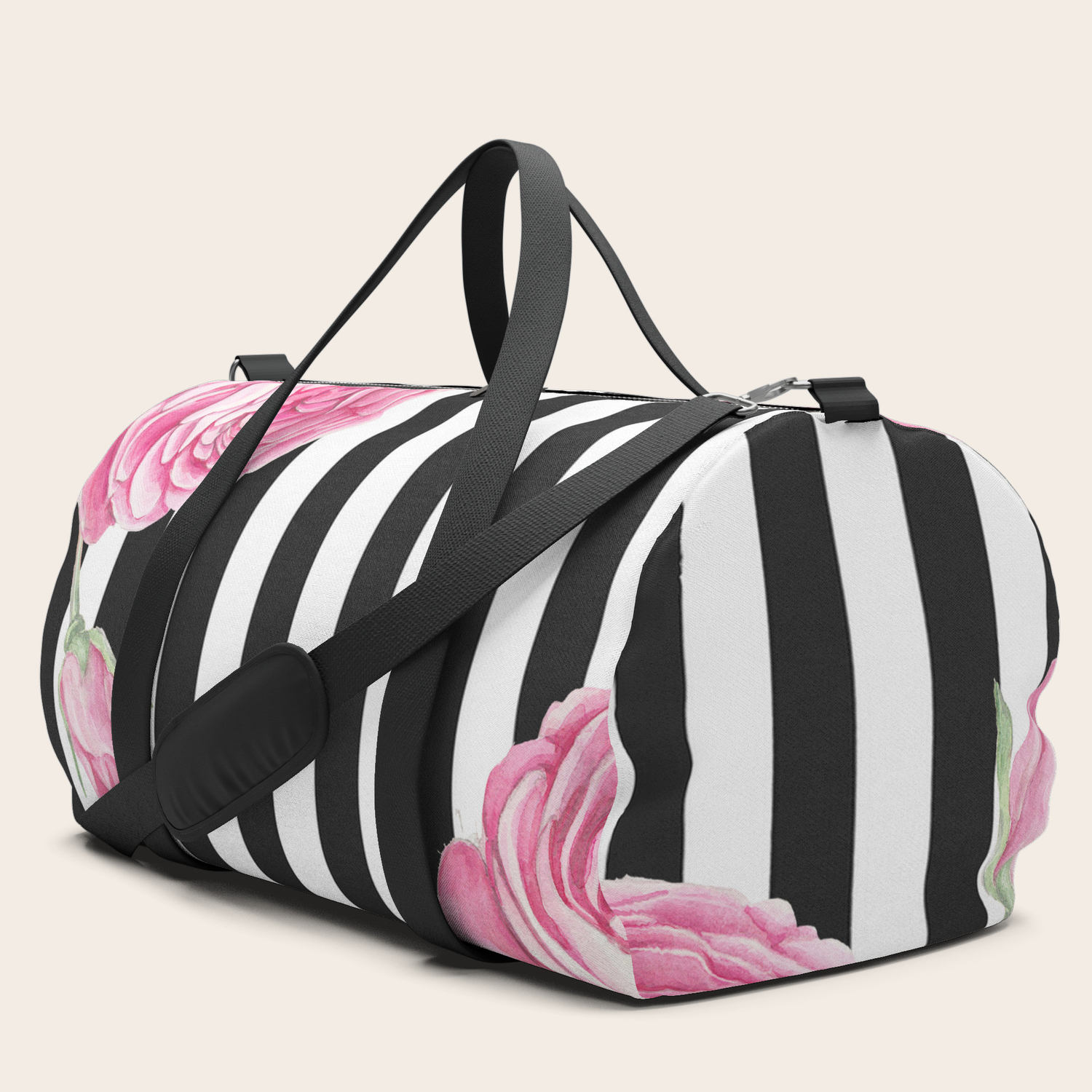 pink mini duffle bag