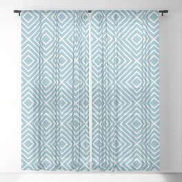 Hex Pattern Sheer Curtain