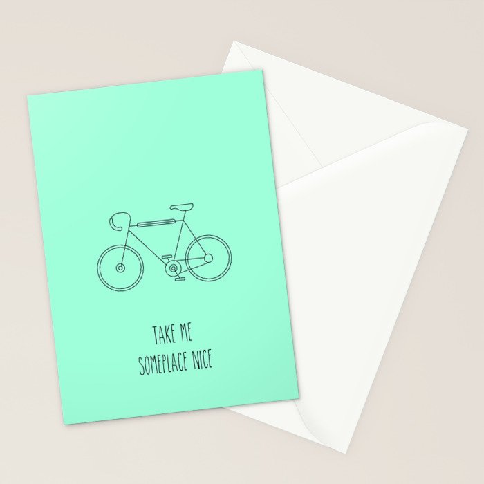 take me someplace nice stationery cards by shiramh society6