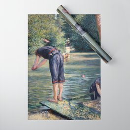 Gustave Caillebotte - Bathers, Bank of the Yerres Wrapping Paper