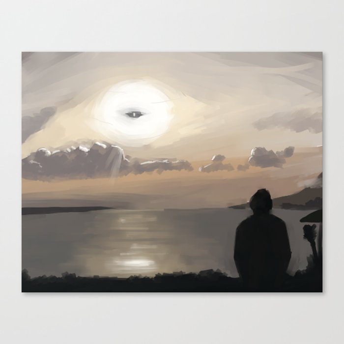 He Watches Canvas Print