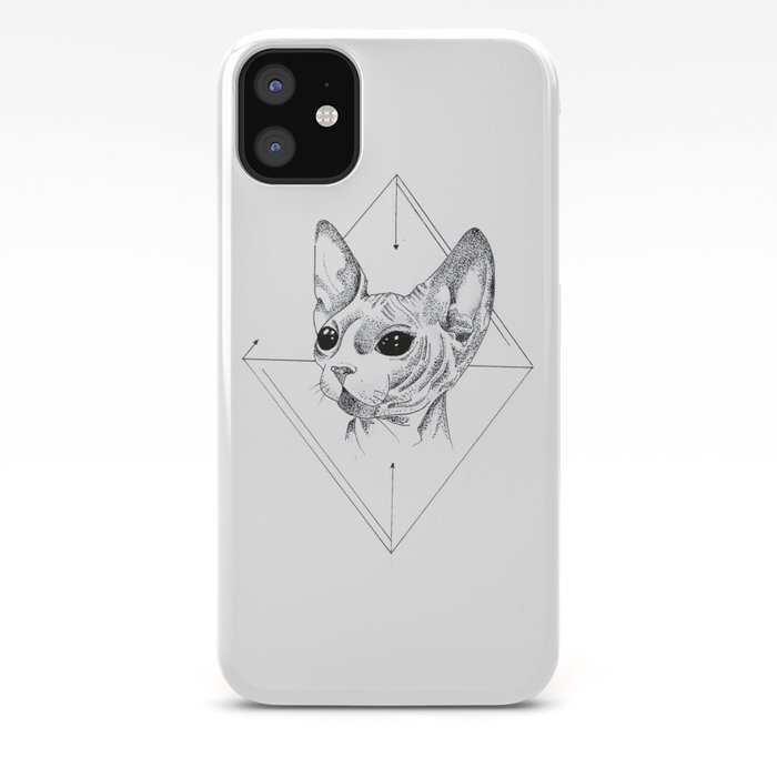 Sphinx cat with geometric design iPhone 11 case Sphinx cat with geometric design iPhone 11 case