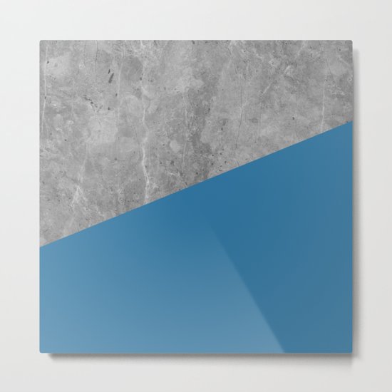 Geometry 101 Saltwater Taffy Teal Metal Print