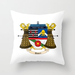 Doctor Who Coat of Arms Throw Pillow