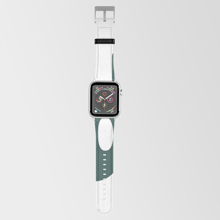 d (Dark Green & White Letter) Apple Watch Band