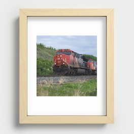 CN Locomotive Recessed Framed Print