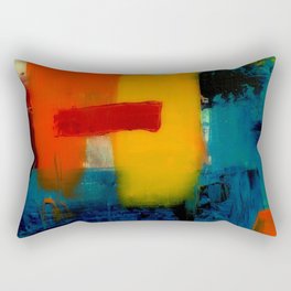 Mid Century Abstract Art Rectangular Pillow