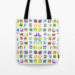 fifty shades of cubes, geometric pattern hard edge Tote Bag