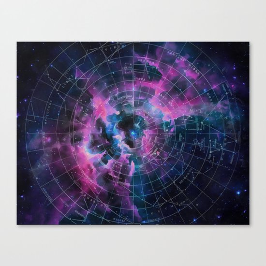 Space star map Canvas Print