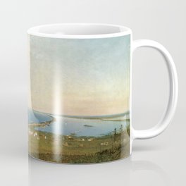 'Coastal Scene and Tidal Ponds' landscape by Gilbert Munger Coffee Mug