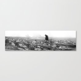 Old Time Gojira Canvas Print