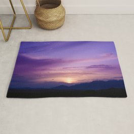 SW Mountain Sunrise - 7 Area & Throw Rug