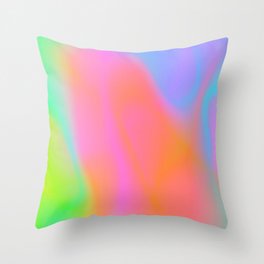 Neon Colors Throw Pillow