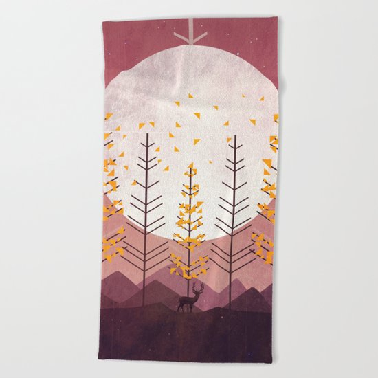 Sunset Mountain Beach Towel