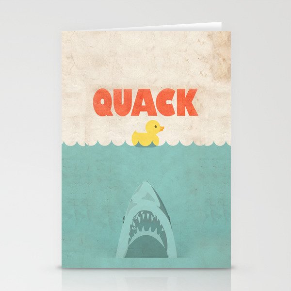Jaws Rubber Duck Stationery Cards
