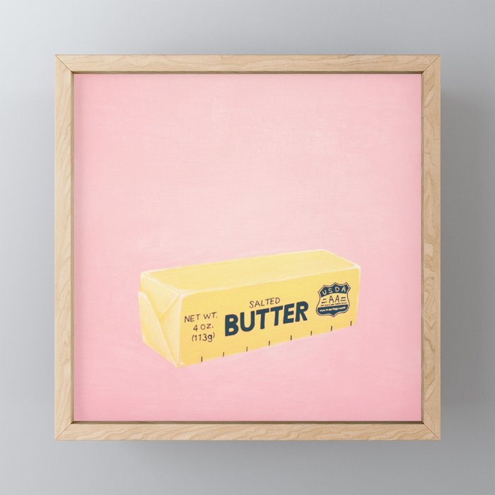 The Butter The Better Framed Mini Art Print