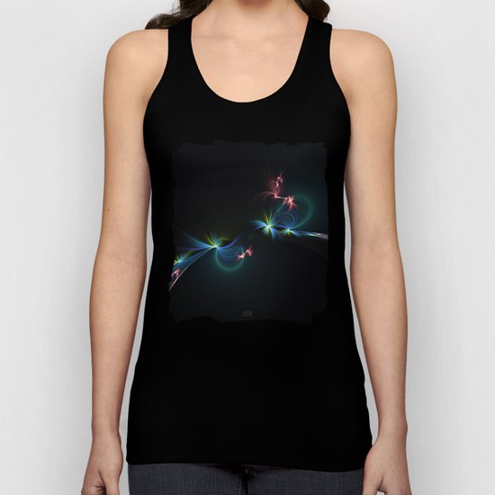 Fey Lights Fractal in Aurora 01 Unisex Tank Top