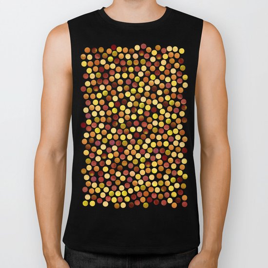 Watercolor Dots_Amber Biker Tank