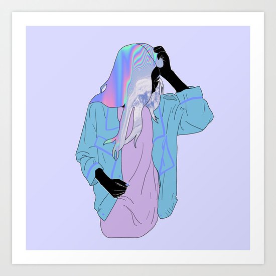 Neon Art Print