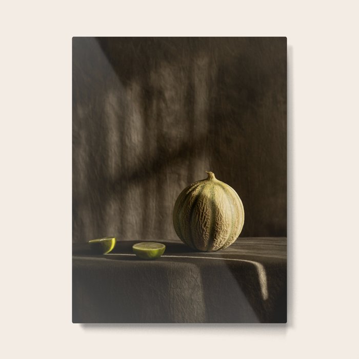 Portrait of Melon Metal Print