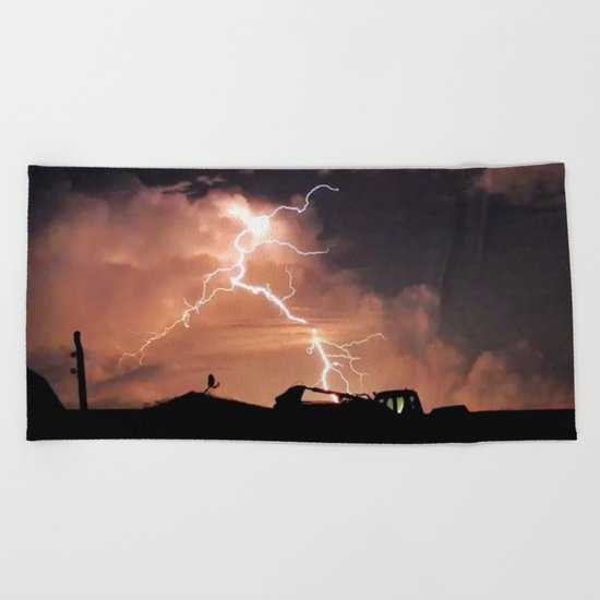Mister Lightning Beach Towel