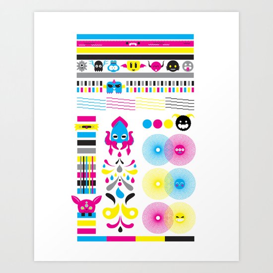 Monsters Ink. Art Print