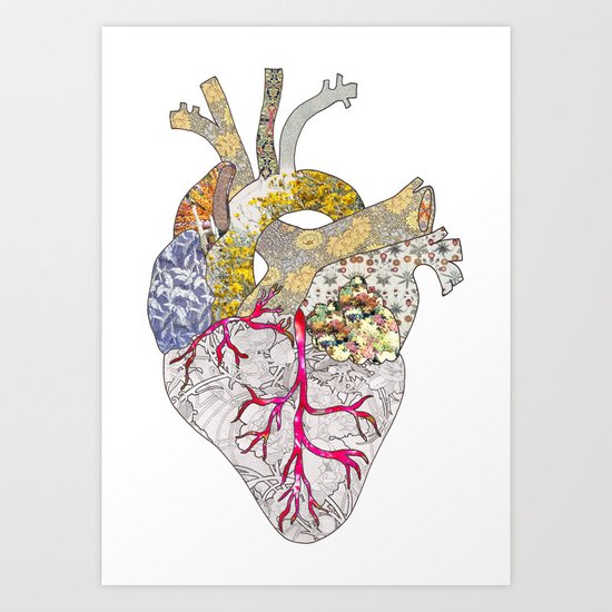 my heart is real Art Print